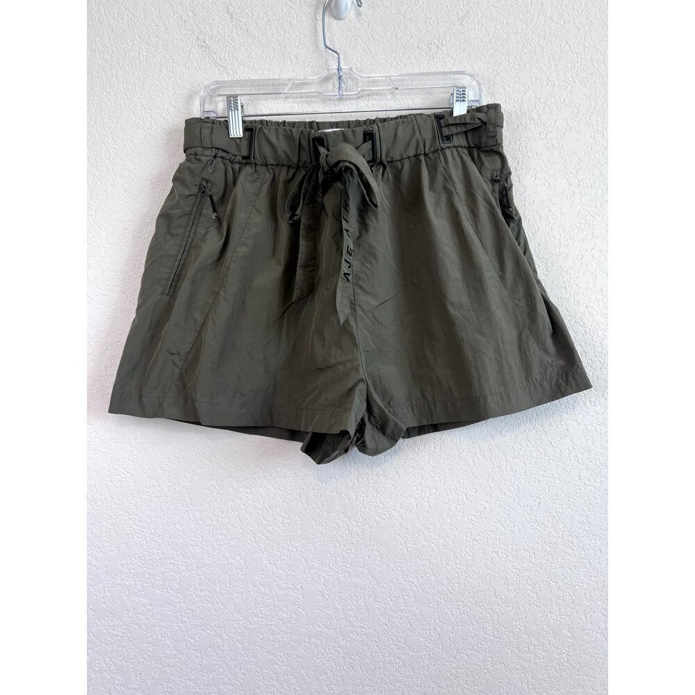 AJE. Athletica Women's Olive Green Tie Waist Shorts